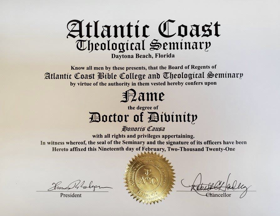 Honorary Degree Programs Atlantic Coast